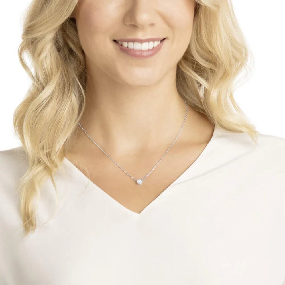 Swarovski Jewelry Attract Round Necklace White Rhodium Plating - Picture 4 of 15